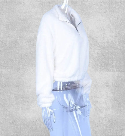 Pull Polaire Blanc Femme | Polaire Studio