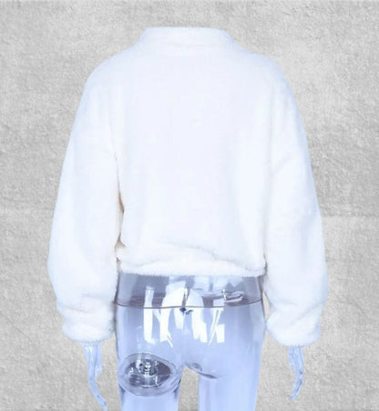 Pull Polaire Blanc Femme | Polaire Studio