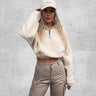 Pull Polaire Blanc Femme | Polaire Studio BLANC / S