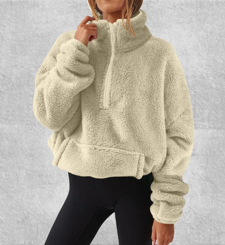 Pull Polaire Femme Chaud | Polaire Studio BEIGE / S