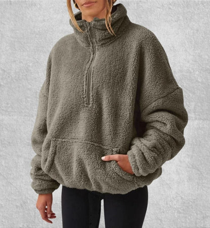 Pull Polaire Femme Chaud | Polaire Studio GRIS / S