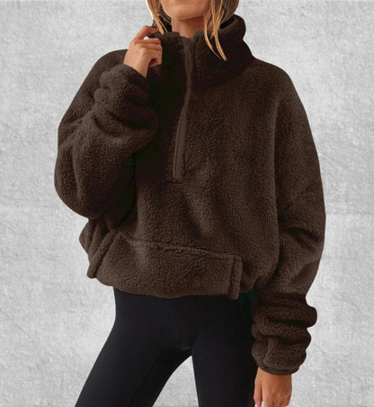 Pull Polaire Femme Chaud | Polaire Studio MARRON / S