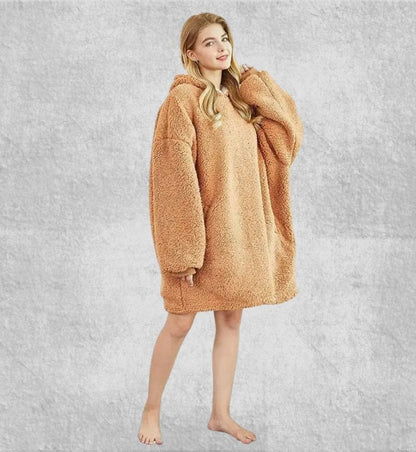 Pull Polaire Femme Grande Taille | Polaire Studio CARAMEL / TAILLE UNIQUE