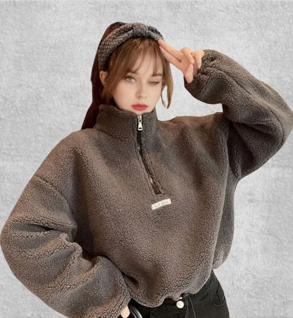 Pull Polaire Zippé Femme | Polaire Studio