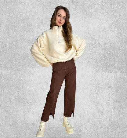 Pull Polaire Zippé Femme | Polaire Studio