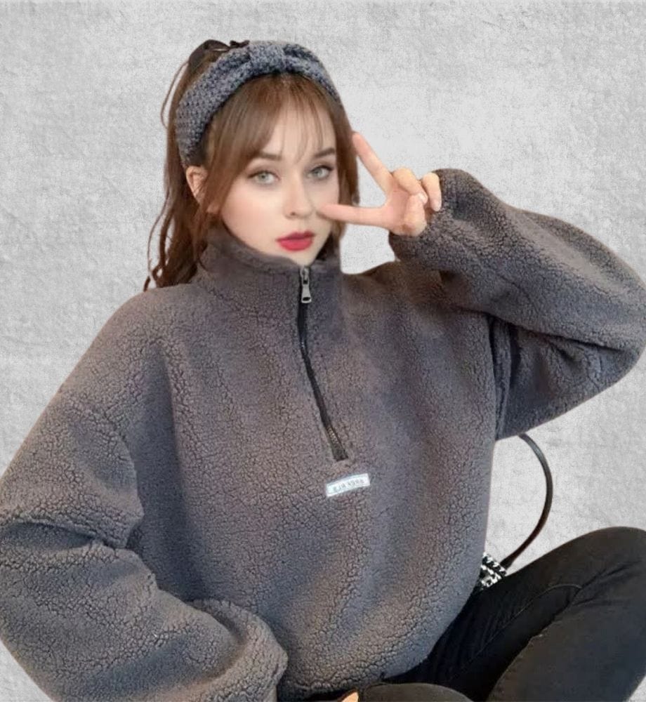 Pull Polaire Zippé Femme | Polaire Studio