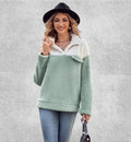 Pull Sweat Polaire Femme | Polaire Studio VERT / S