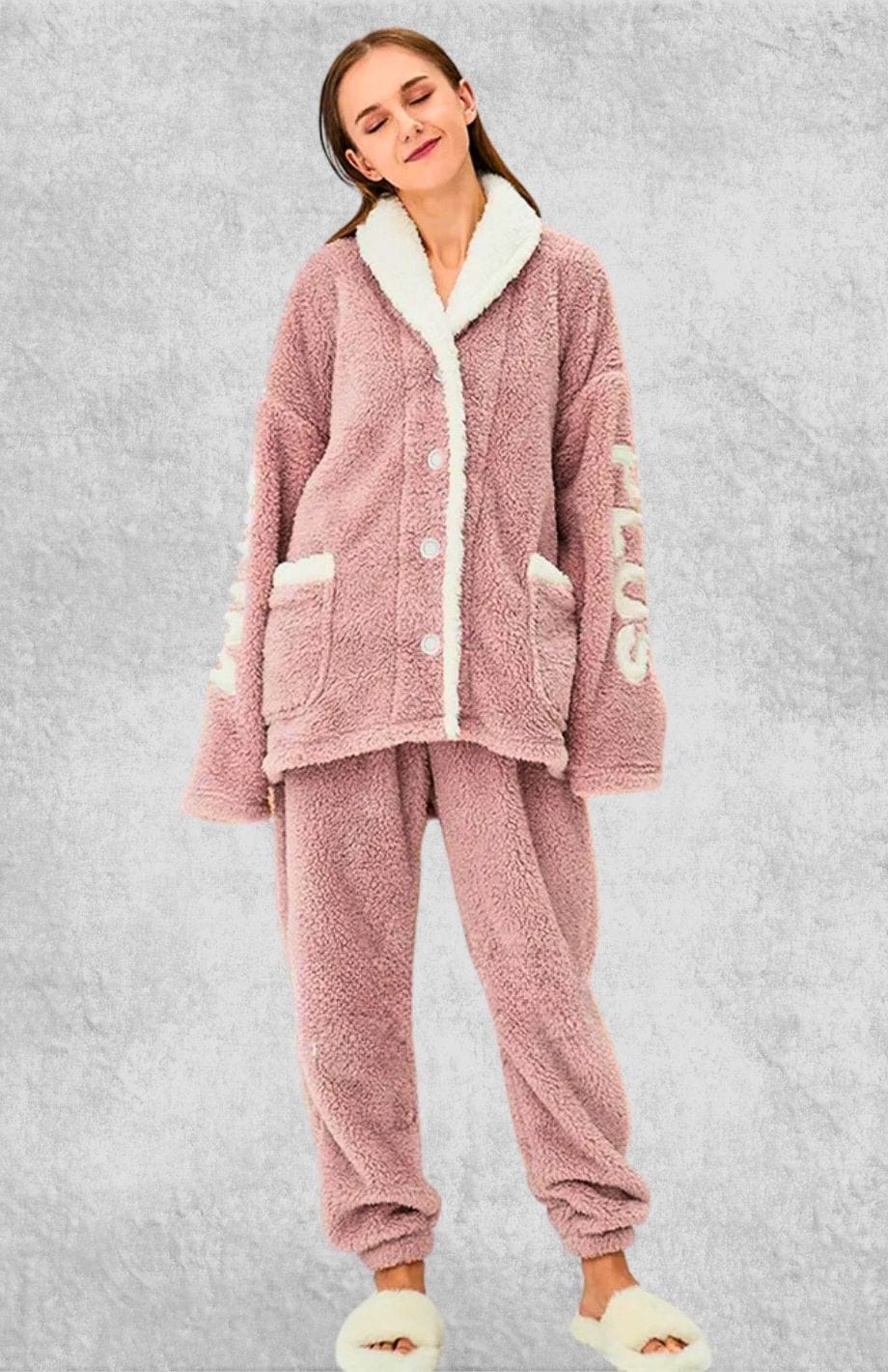 Pyjama Chaud Femme Polaire | Polaire Studio ROSE / M