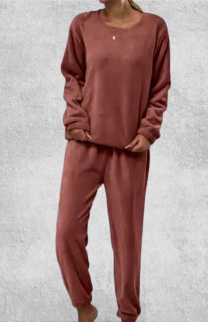 Pyjama Femme Polaire Pas Cher | Polaire Studio ROUGE BRIQUE / M