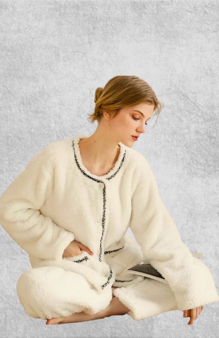 Pyjama Polaire Blanc | Polaire Studio