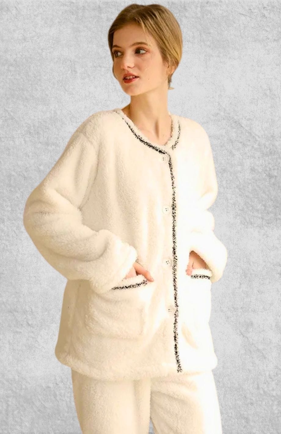 Pyjama Polaire Blanc | Polaire Studio