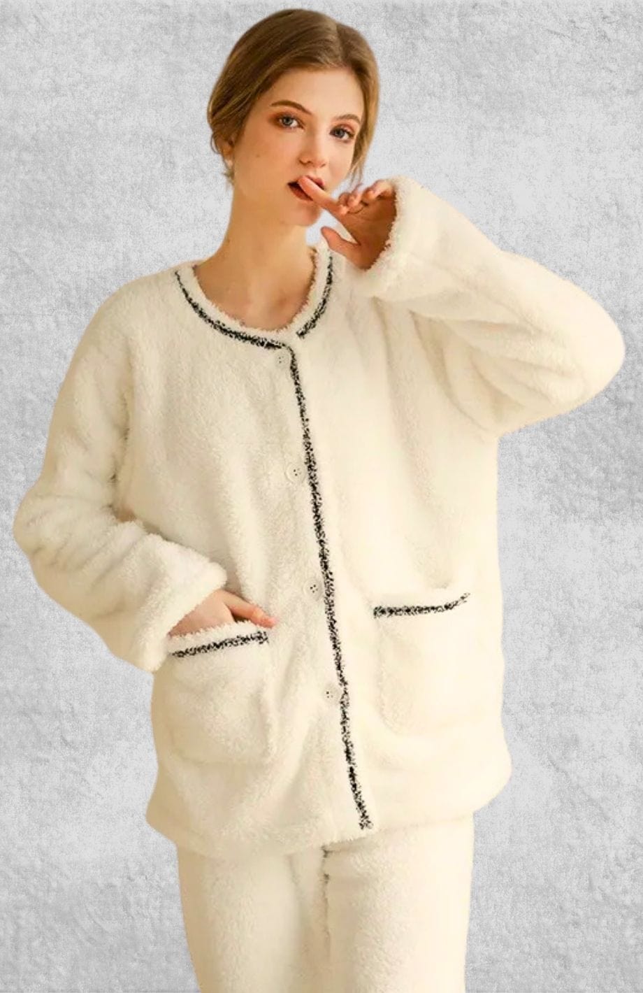 Pyjama Polaire Blanc | Polaire Studio