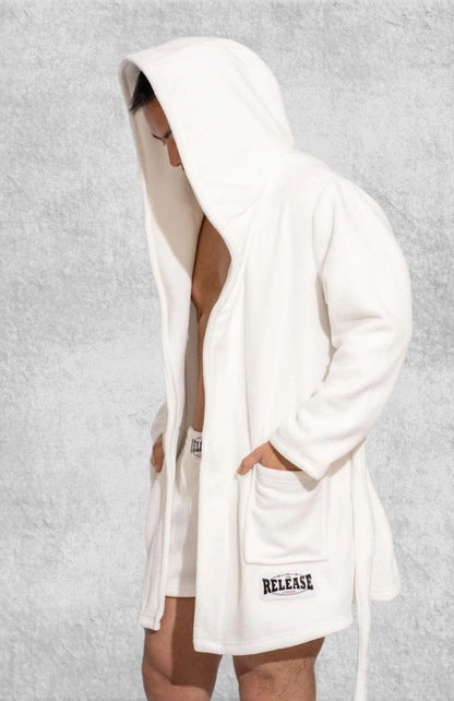 Robe De Chambre Courte Homme Polaire | Polaire Studio BLANC / 50-70kg