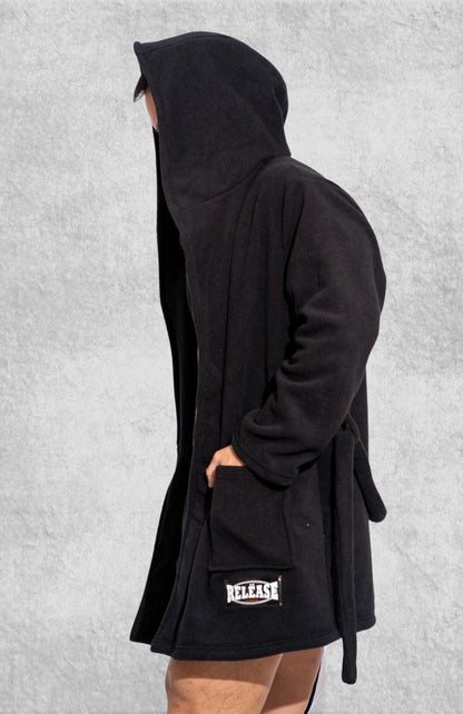 Robe De Chambre Courte Homme Polaire | Polaire Studio NOIR / 50-70kg