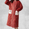 Robe De Chambre Femme Luxe Polaire | Polaire Studio ROUGE / M