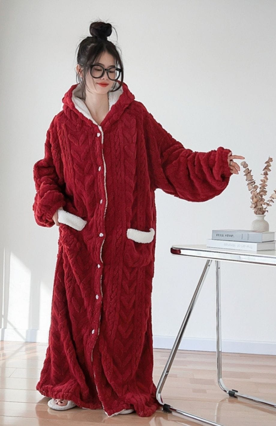Robe De Chambre Femme Polaire Longue Grande Taille | POLAIRE studio®