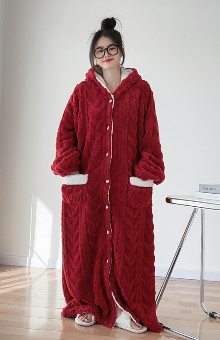 Robe De Chambre Femme Polaire Longue Grande Taille | POLAIRE studio®