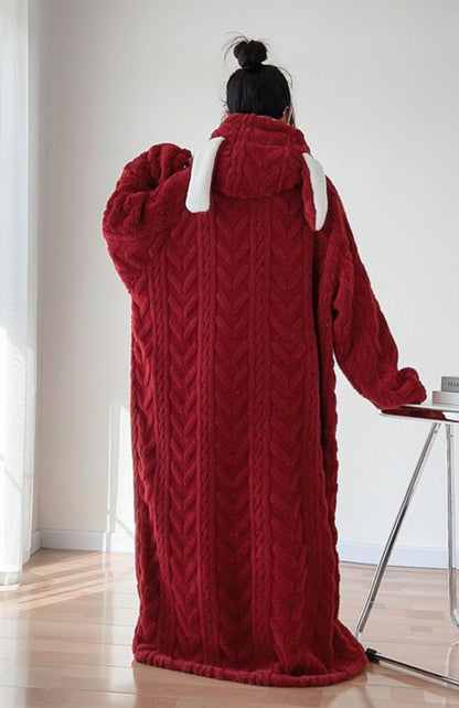 Robe De Chambre Femme Polaire Longue Grande Taille | POLAIRE studio®