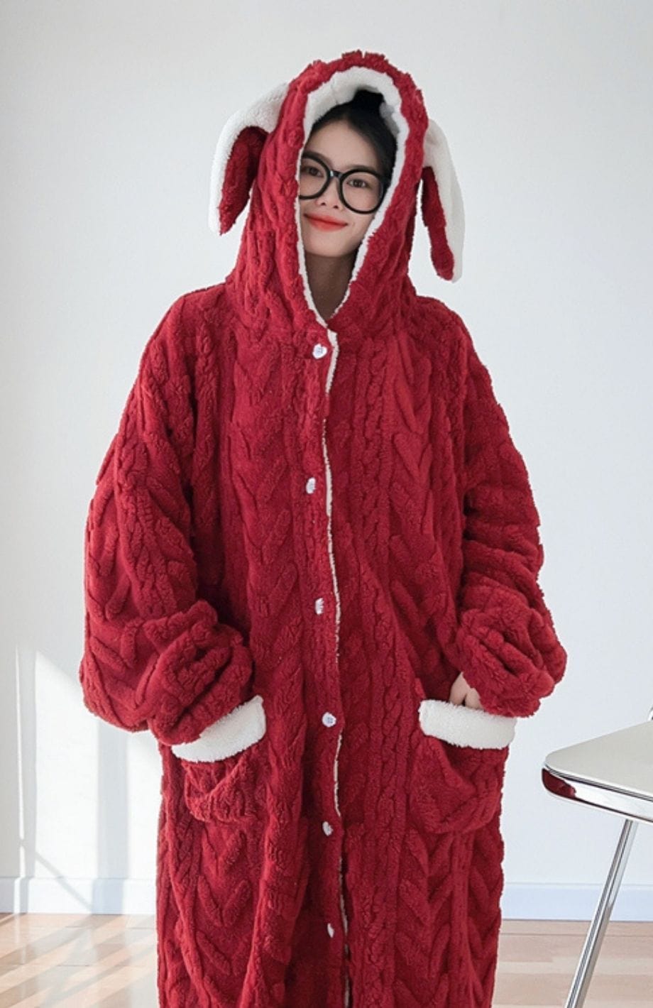 Robe De Chambre Femme Polaire Longue Grande Taille | POLAIRE studio®