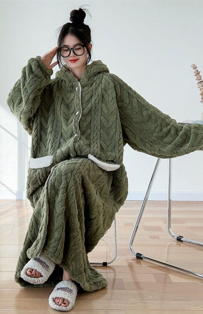 Robe De Chambre Femme Polaire Longue Grande Taille | POLAIRE studio®