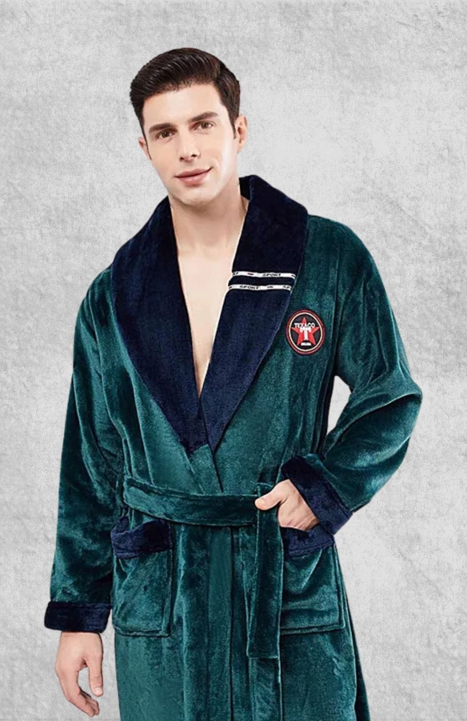 Robe De Chambre Homme Chaude Polaire | Polaire Studio VERT / L
