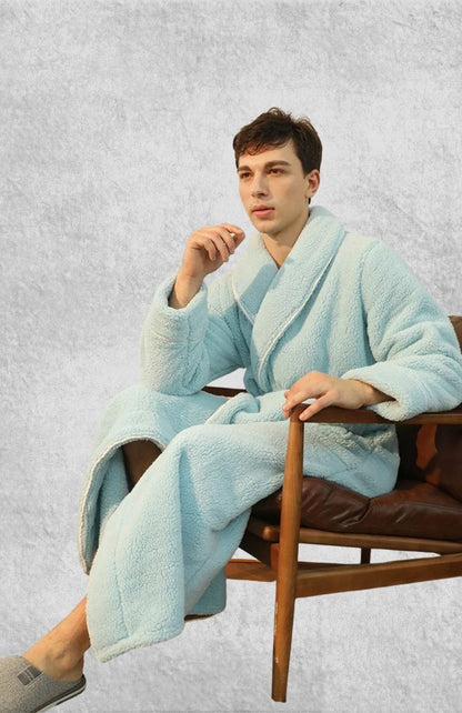 Robe De Chambre Homme En Laine Polaire | Polaire Studio