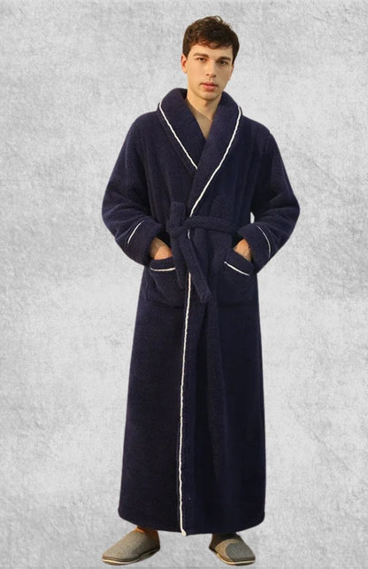 Robe De Chambre Homme En Laine Polaire | Polaire Studio BLEU MARINE / M(40-65kg)