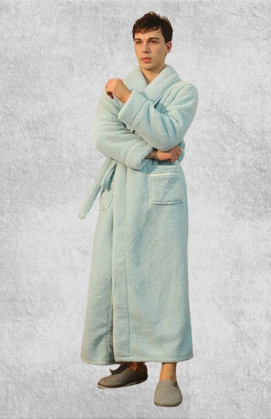 Robe De Chambre Homme En Laine Polaire | Polaire Studio VERT CLAIR / M(40-65kg)