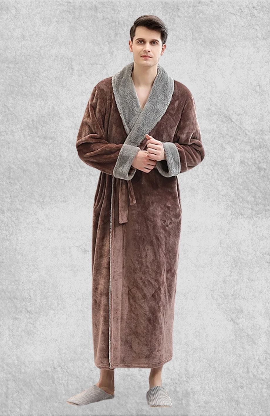 Robe De Chambre Homme Longue Polaire | Polaire Studio MARRON / M