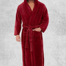 Robe De Chambre Homme Polaire Capuche | Polaire Studio ROUGE / S