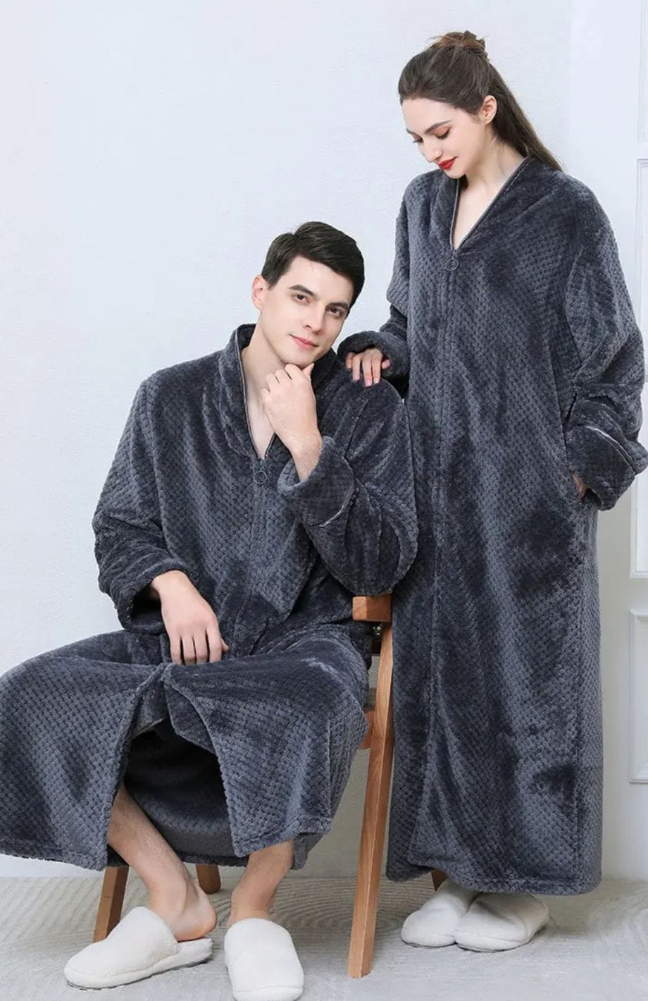 Robe De Chambre Polaire Avec Fermeture Éclair | POLAIRE studio®