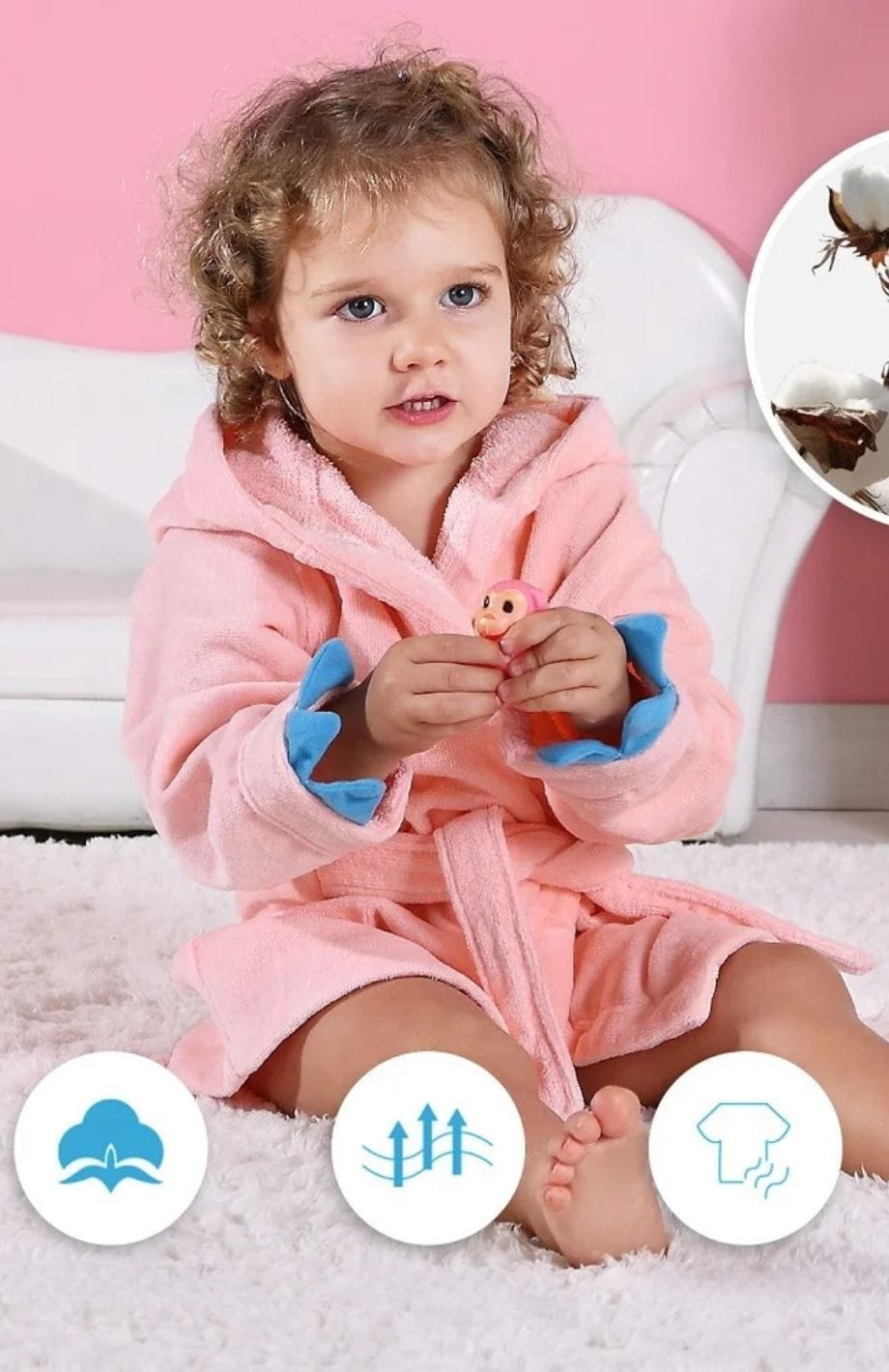 Robe De Chambre Polaire Bébé Fille | POLAIRE studio®