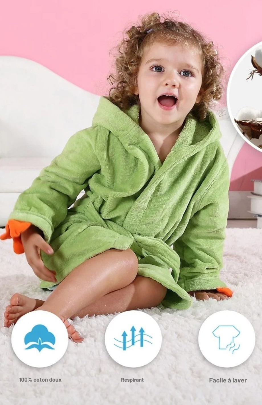 Robe De Chambre Polaire Bébé Fille | POLAIRE studio®