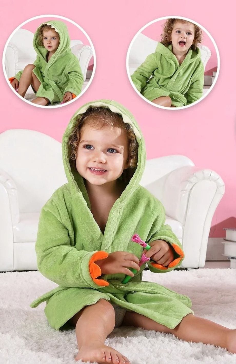 Robe De Chambre Polaire Bébé Fille | POLAIRE studio®