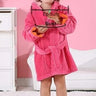Robe De Chambre Polaire Bébé Fille | POLAIRE studio® ROSE / S 1-3 ANS