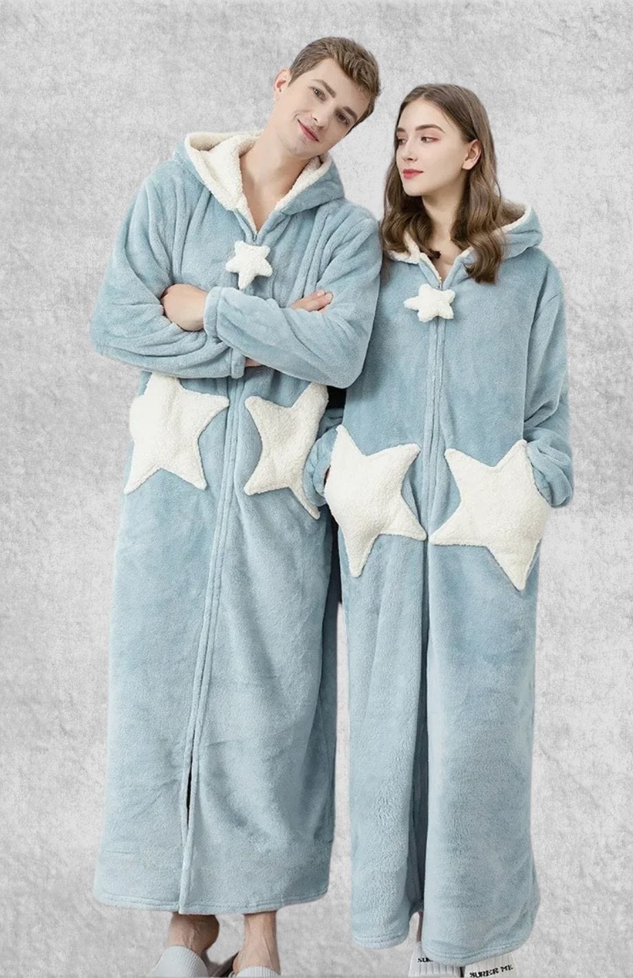 Robe De Chambre Polaire Couple | Polaire Studio