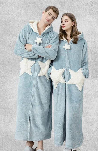 Robe De Chambre Polaire Couple | Polaire Studio