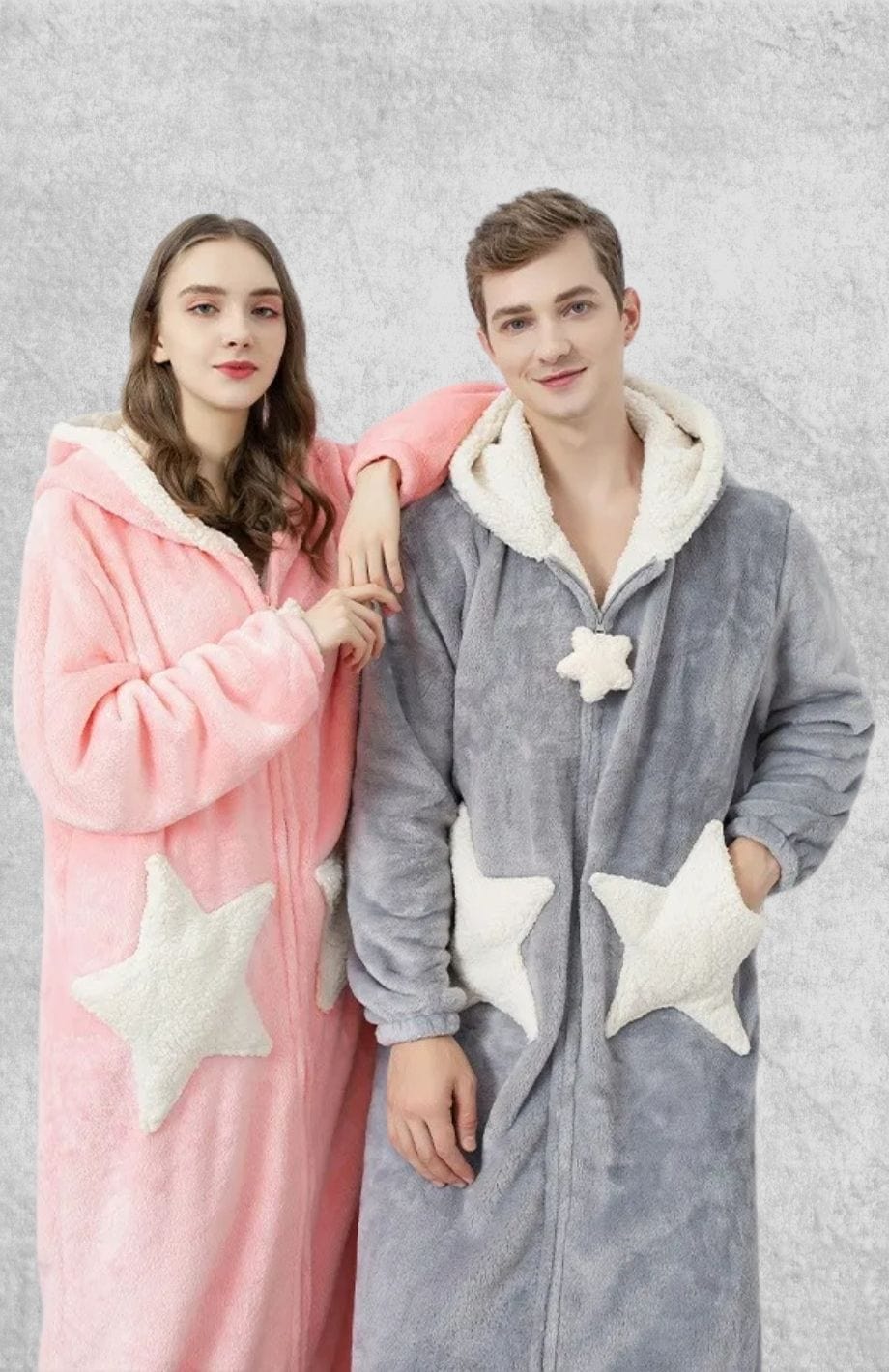 Robe De Chambre Polaire Couple | Polaire Studio