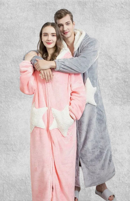 Robe De Chambre Polaire Couple | Polaire Studio