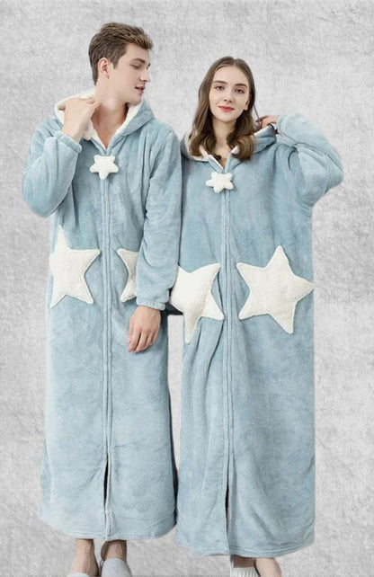 Robe De Chambre Polaire Couple | Polaire Studio BLEU / M