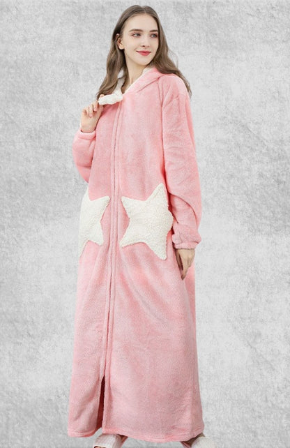 Robe De Chambre Polaire Couple | Polaire Studio ROSE / M