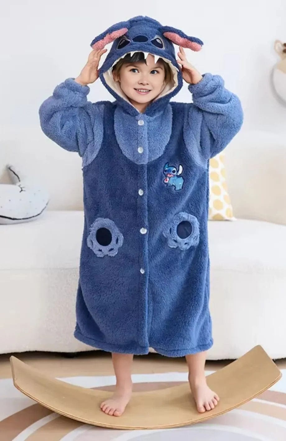 Robe De Chambre Polaire Enfant | POLAIRE studio® BLEU NUIT / 8 (85-95cm)