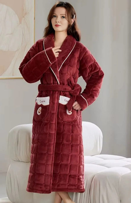 Robe De Chambre Polaire Femme 130 Cm | POLAIRE studio® BORDEAUX / M