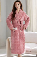 Robe De Chambre Polaire Femme 130 Cm | POLAIRE studio® ROSE CLAIR / M