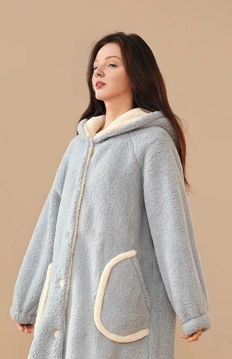 Robe De Chambre Polaire Femme Avec Boutons | POLAIRE studio®