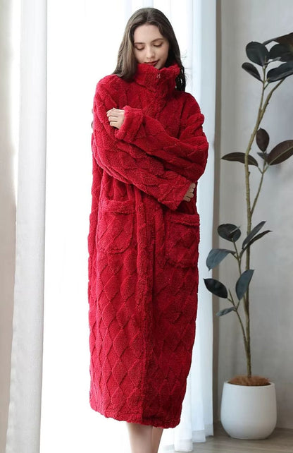 Robe De Chambre Polaire Femme Avec Fermeture Eclair | POLAIRE studio®