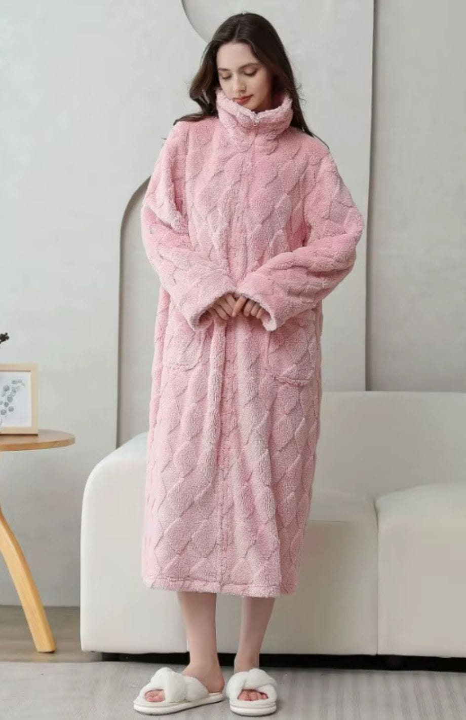 Robe De Chambre Polaire Femme Avec Fermeture Eclair | POLAIRE studio®