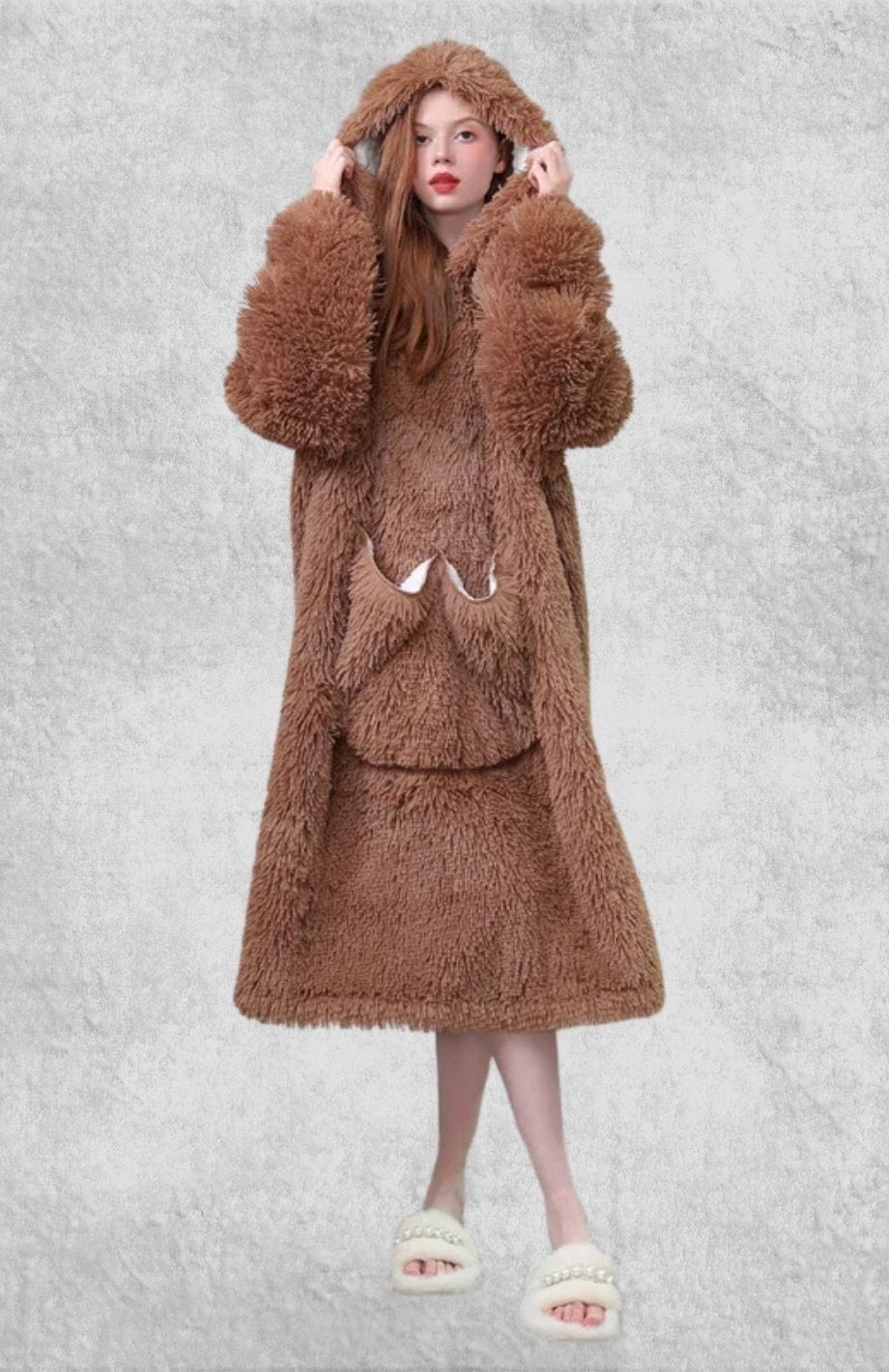 Robe De Chambre Polaire Femme | Polaire Studio MARRON / TAILLE UNIQUE