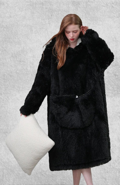 Robe De Chambre Polaire Femme | Polaire Studio NOIR / TAILLE UNIQUE