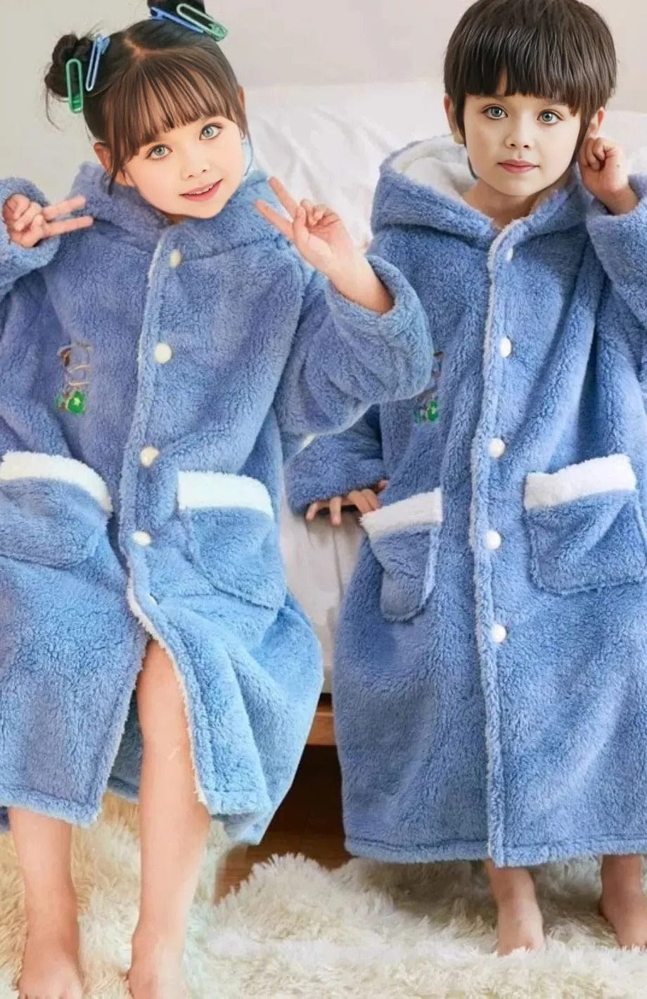 Robe De Chambre Polaire Fille | POLAIRE studio®